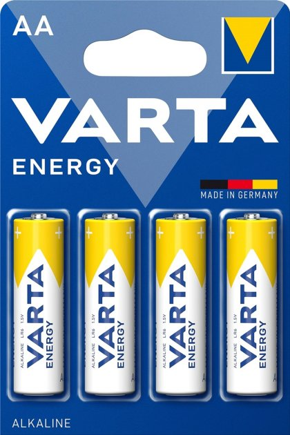 Батарейка VARTA LR06 (04106) ENERGY 1X4BL - батарейки.com.ua