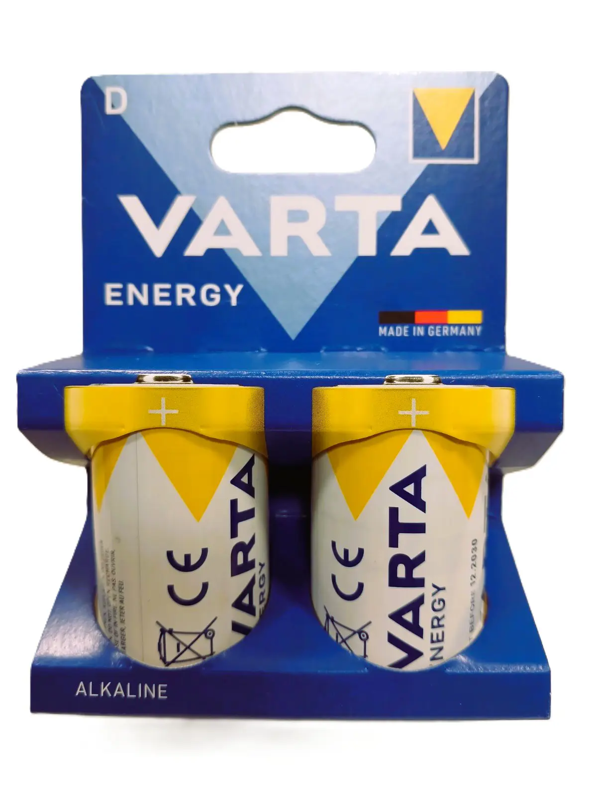 Батарейка VARTA LR20 (04120) ENERGY 1X2BL - купити на батарейки.com.ua