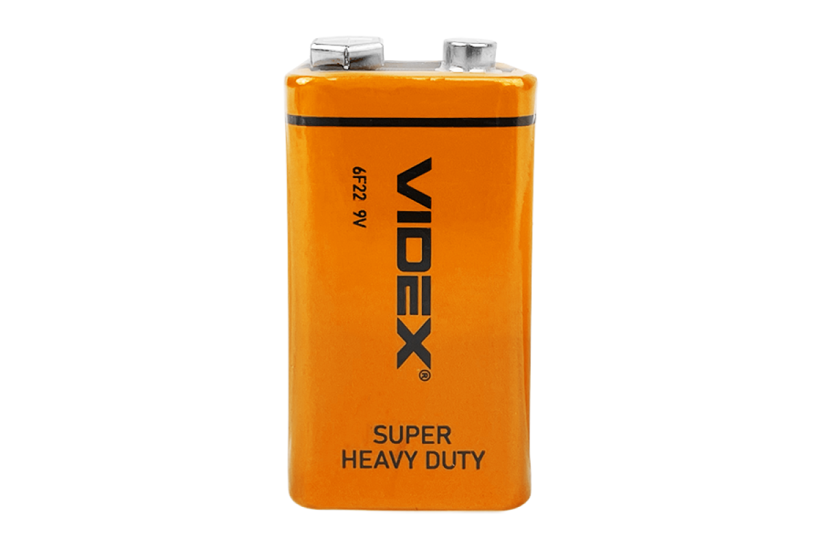 Батарейка Videx 6F22 shrink - батарейки.com.ua