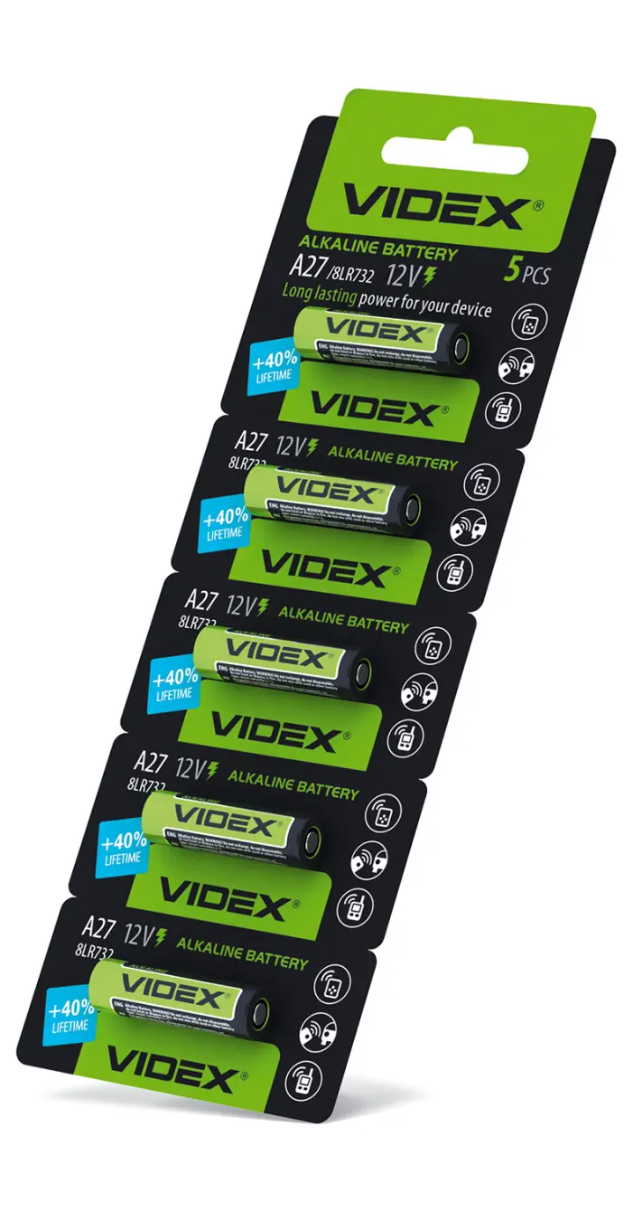 Батарейка Videx A27 5BL), зображення 4