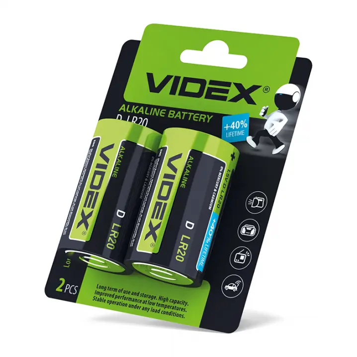 Батарейка Videx LR20/2 BL), зображення 3