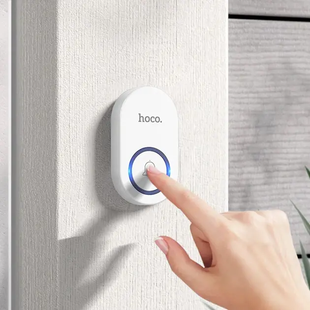 Безпровідний дзвінок Hoco HI25 wireless doorbell Білий), зображення 2