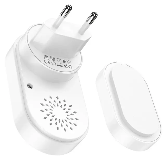 Безпровідний дзвінок Hoco HI25 wireless doorbell Білий), зображення 4