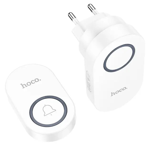 Безпровідний дзвінок Hoco HI25 wireless doorbell Білий), зображення 5