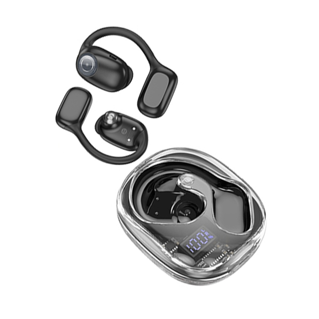 bluetooth Навушники TWS HOCO EA3 Talent open true BT5.3/10 чорний), зображення 5