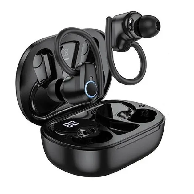 bluetooth Навушники TWS HOCO EQ8 Pure joy in-ear true ws BT5.3 чорний), зображення 3