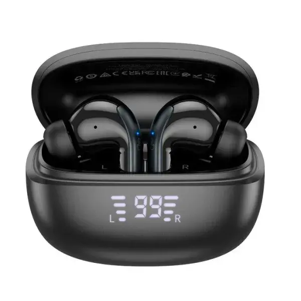 bluetooth навушники TWS HOCO EQ5 ANC+ENC чорні), зображення 2