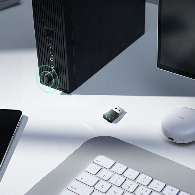 Bluetooth адаптер USB Baseus BA07 Wireless Adapter чорний ZJBA010001), зображення 7