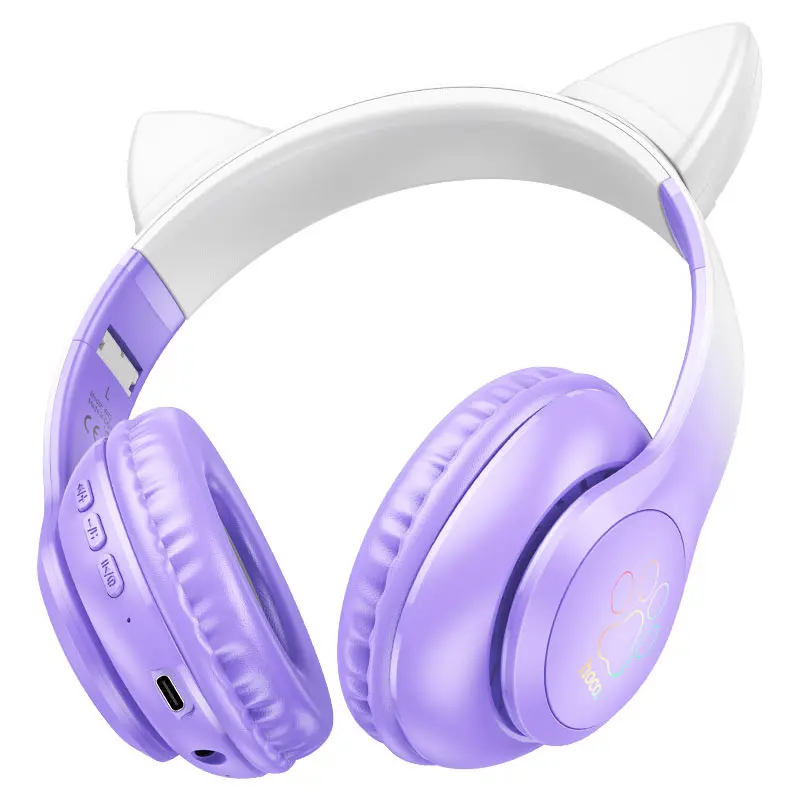 Bluetooth гарнітура Hoco W42 Bluetooth V5.3 вишневий), зображення 6