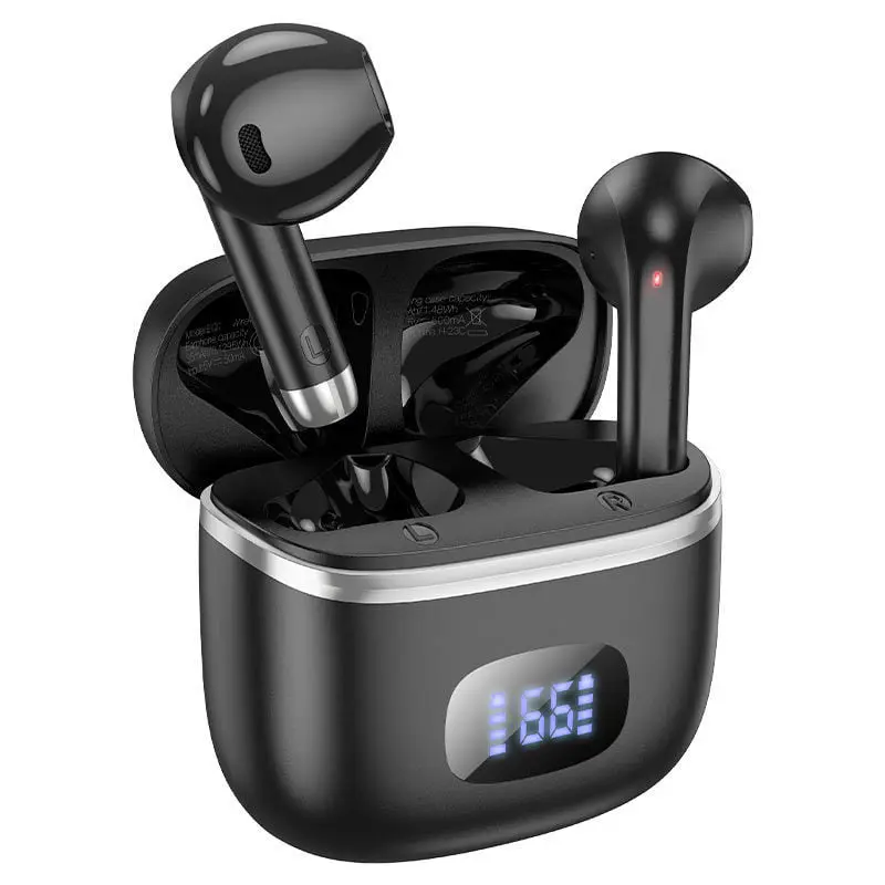 Bluetooth навушники HOCO EQ1 Bluetooth V5.3 TWS чорні від батарейки.com.ua