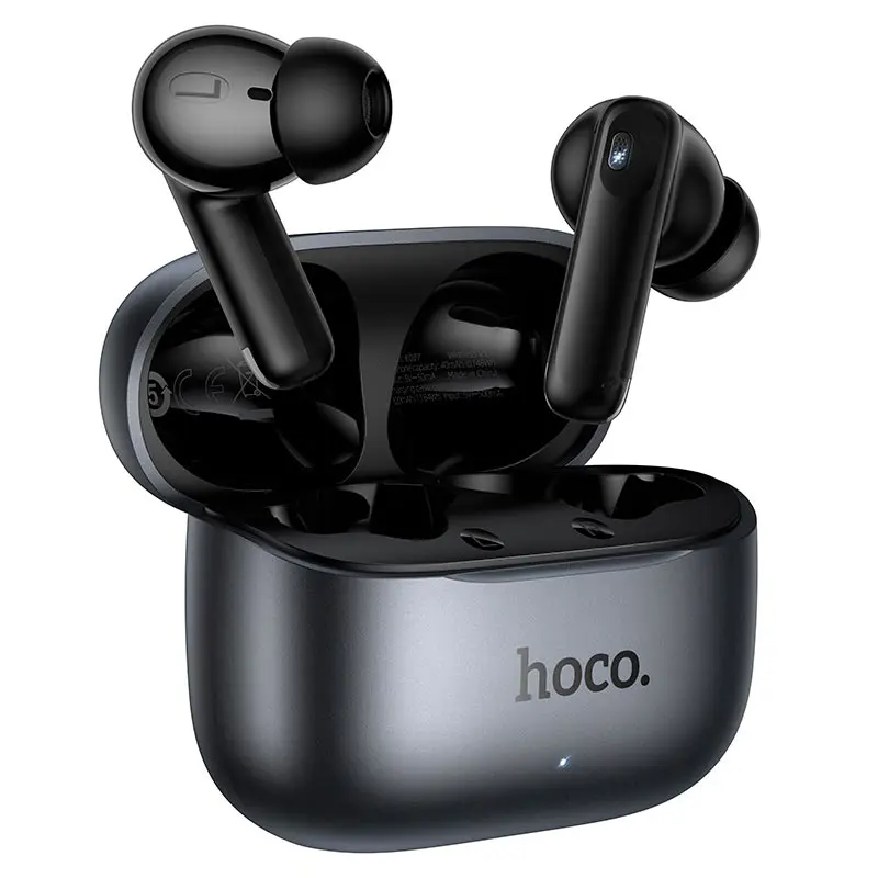Bluetooth навушники HOCO EQ27 TWS Fun ANC+ENC APP metal gray від батарейки.com.ua
