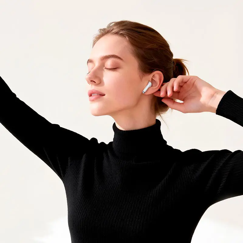 Bluetooth навушники HOCO EW205 TWS, AirDots сенсорні чорні ), зображення 4