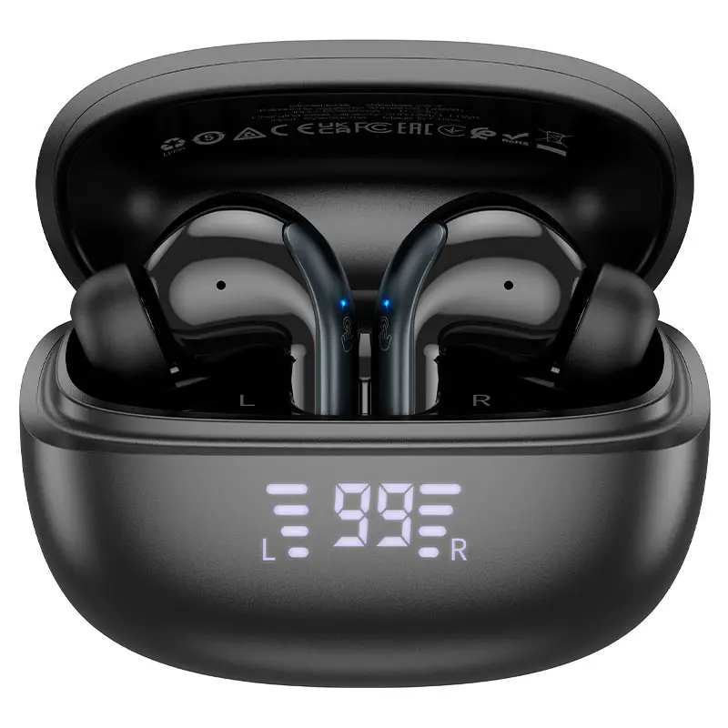 bluetooth навушники TWS HOCO EQ5 ANC+ENC чорні), зображення 8 bluetooth навушники TWS HOCO EQ5 ANC+ENC чорні), зображення 8