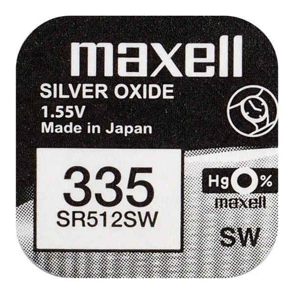 Батарейка в годинник MAXELL SR512SW 335 NEW EUROPE 1BL  від батарейки.com.ua