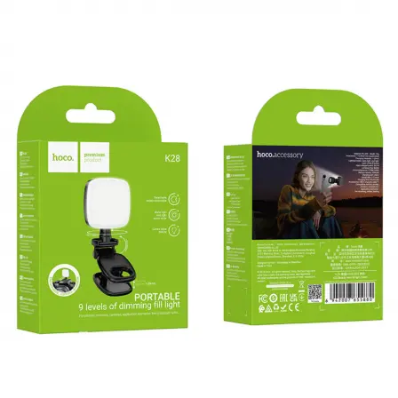 Додаткова підсвітка Hoco K28 Beauty mini 860Lm, 2700K–6500K, 200mAh, Type-C), зображення 9