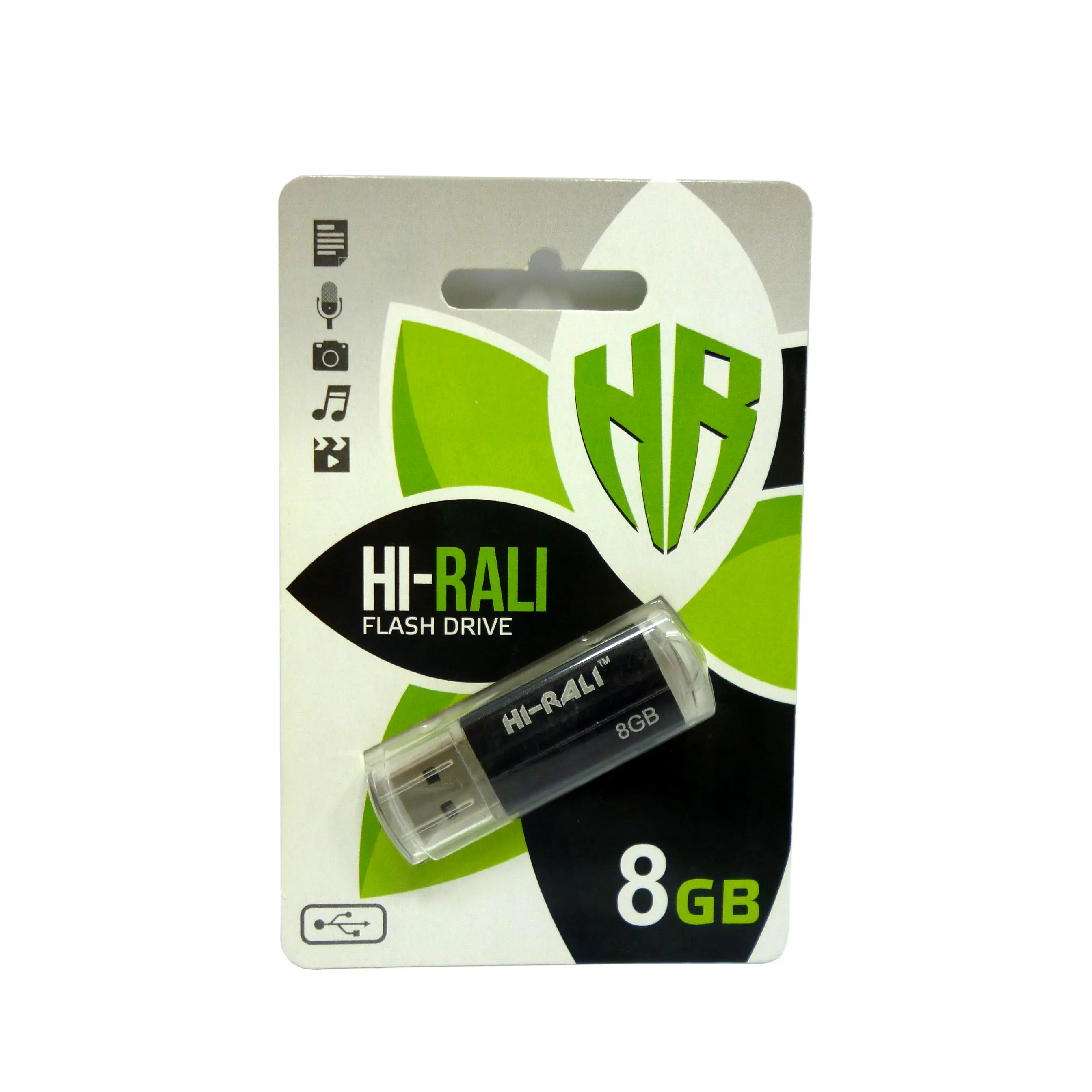 флешка Hi-Rali 8GB Corsair чорний), зображення 2 флешка Hi-Rali 8GB Corsair чорний), зображення 2