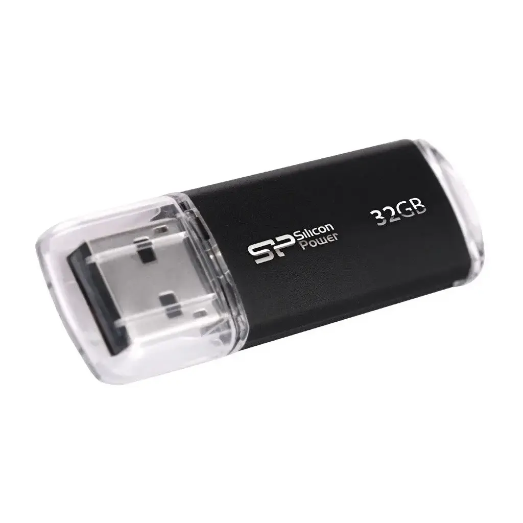 флешка SILICON POWER UltimaII I-series 32GB Black від батарейки.com.ua