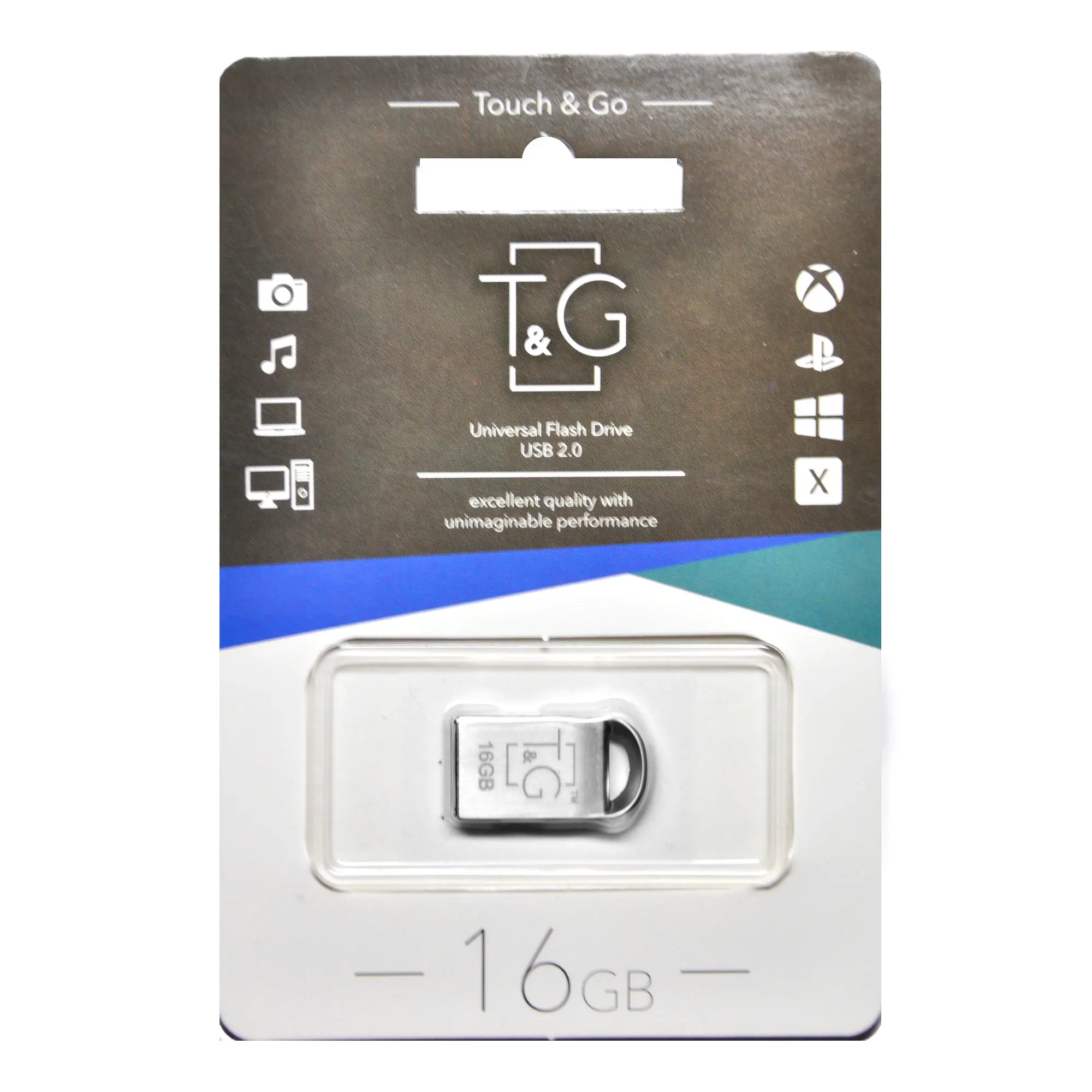 флешка T&G 107 16GB металева), зображення 2 флешка T&G 107 16GB металева), зображення 2