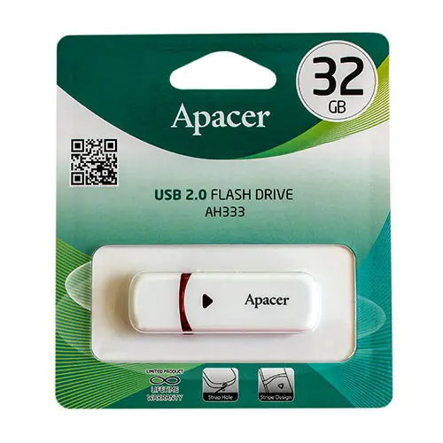 флешка APACER АН333 32GB white), зображення 4 флешка APACER АН333 32GB white), зображення 4