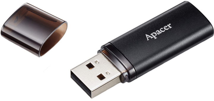 флешка APACER Flash-Drive АН25B 32GB USB3.1 Black від батарейки.com.ua