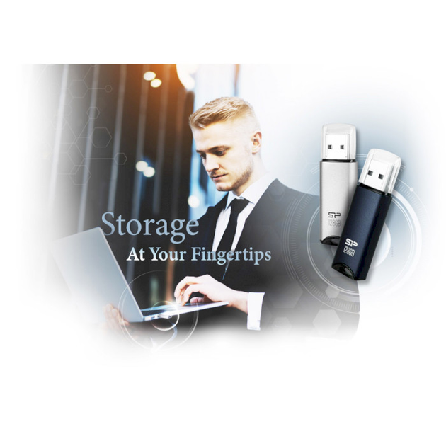 флешка SILICON POWER MARVEL M02 64GB USB 3.0 Silver), зображення 6 флешка SILICON POWER MARVEL M02 64GB USB 3.0 Silver), зображення 6