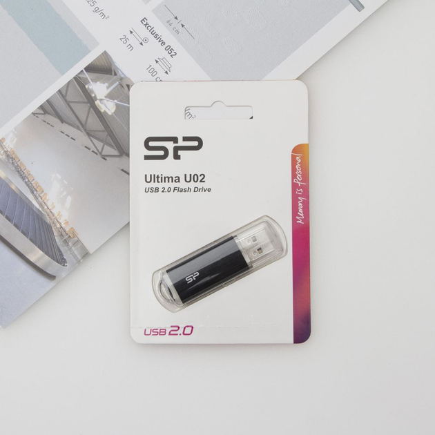 флешка SILICON POWER Ultima U02 16GB Black), зображення 4 флешка SILICON POWER Ultima U02 16GB Black), зображення 4