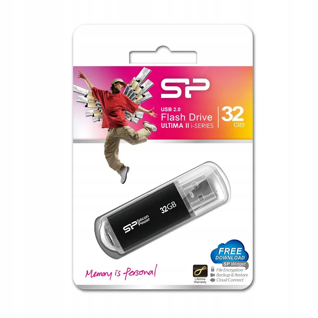 флешка SILICON POWER UltimaII I-series 32GB Black), зображення 3 флешка SILICON POWER UltimaII I-series 32GB Black), зображення 3