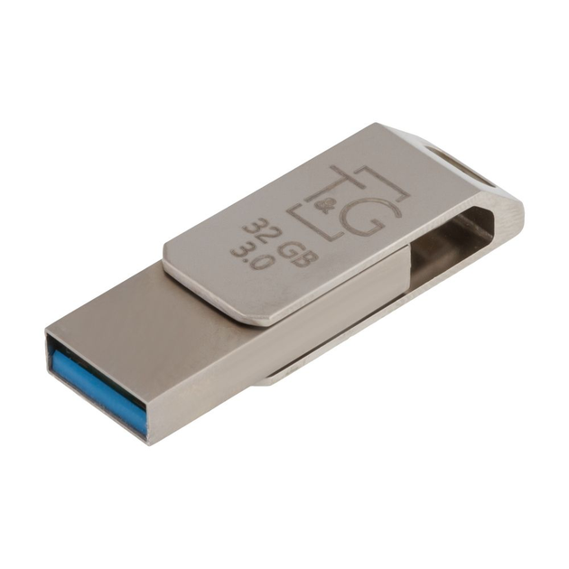 флешка T&G 008 32GB USB+lightning 3.0 металева), зображення 3