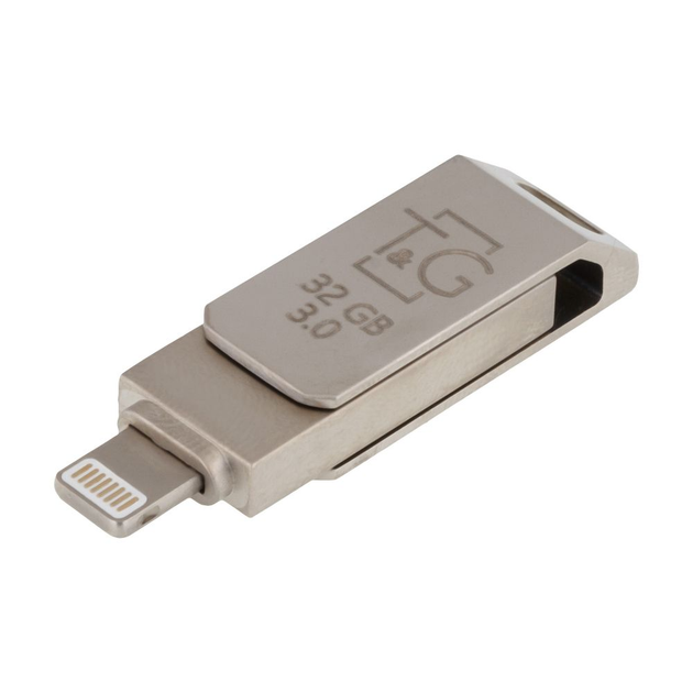 флешка T&G 008 32GB USB+lightning 3.0 металева), зображення 4