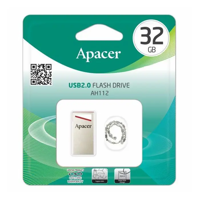 флешка APACER Flash-Drive АН112 32GB red), зображення 4