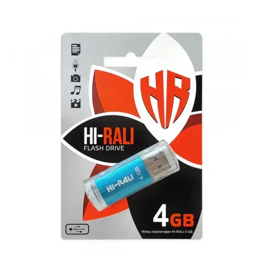 флешка Hi-Rali 4GB Rocket синій), зображення 2 флешка Hi-Rali 4GB Rocket синій), зображення 2