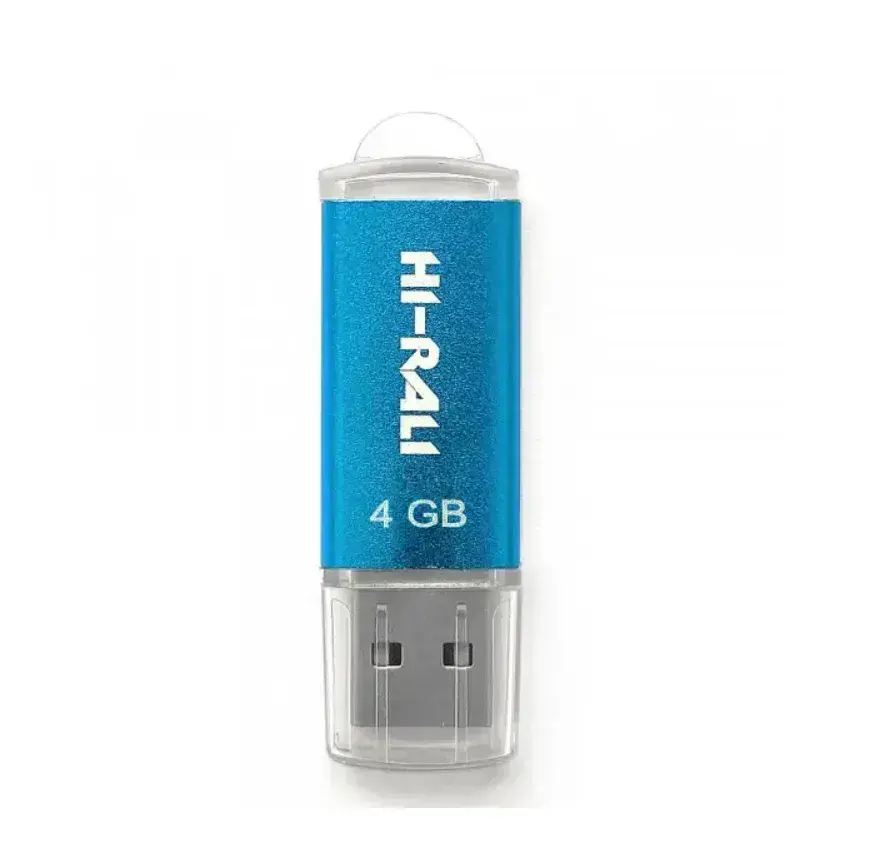флешка Hi-Rali 4GB Rocket синій від батарейки.com.ua