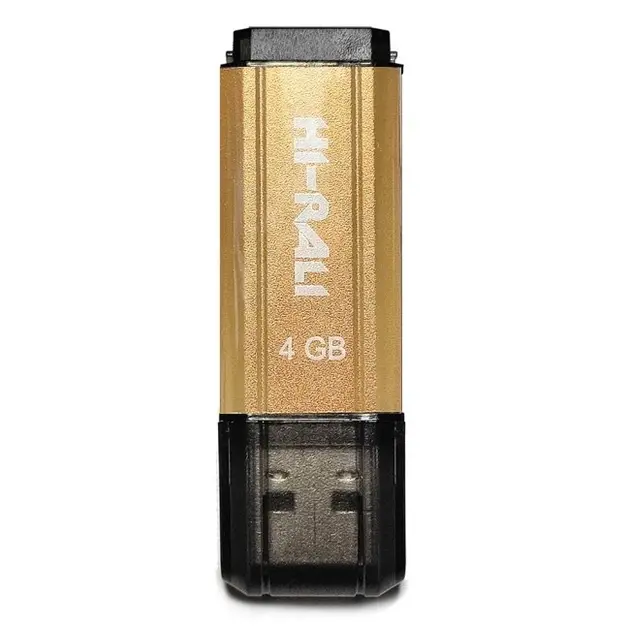 флешка Hi-Rali 4GB Stark gold), зображення 3