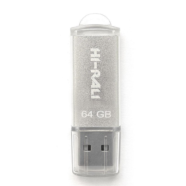 флешка Hi-Rali 64GB Rocket срібло від батарейки.com.ua
