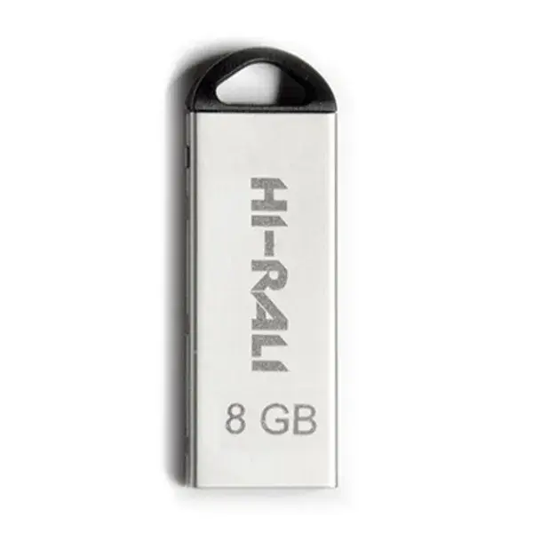 флешка Hi-Rali 8GB Fit срібло металева), зображення 2 флешка Hi-Rali 8GB Fit срібло металева), зображення 2
