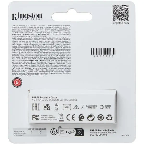 флешка KINGSTON 128GB TypeC DT Duo USB 3.2 Onyx Green), зображення 4