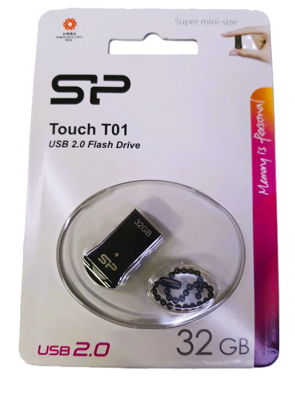 флешка SILICON POWER Touch T01 32Gb Black metal    від батарейки.com.ua