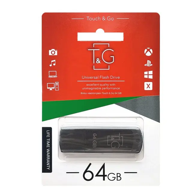 флешка T&G 011 16GB Classic series Black), зображення 2