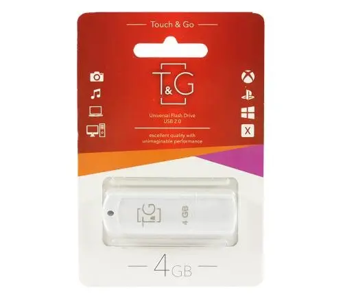 флешка T&G 011 4GB Classic series White від батарейки.com.ua
