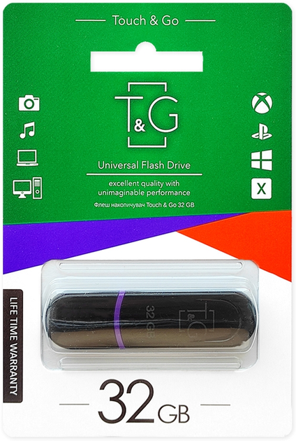 флешка T&G 012 32GB Jet чорний), зображення 2 флешка T&G 012 32GB Jet чорний), зображення 2