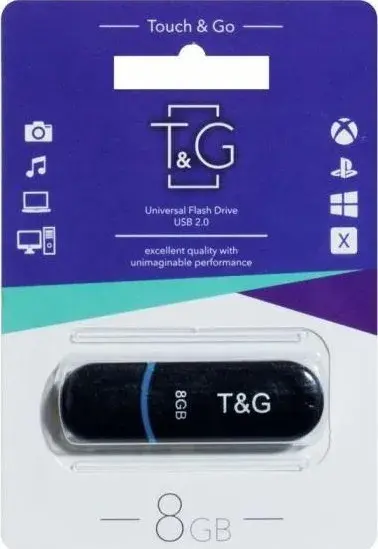 флешка T&G 012 8GB Jet чорна), зображення 4
