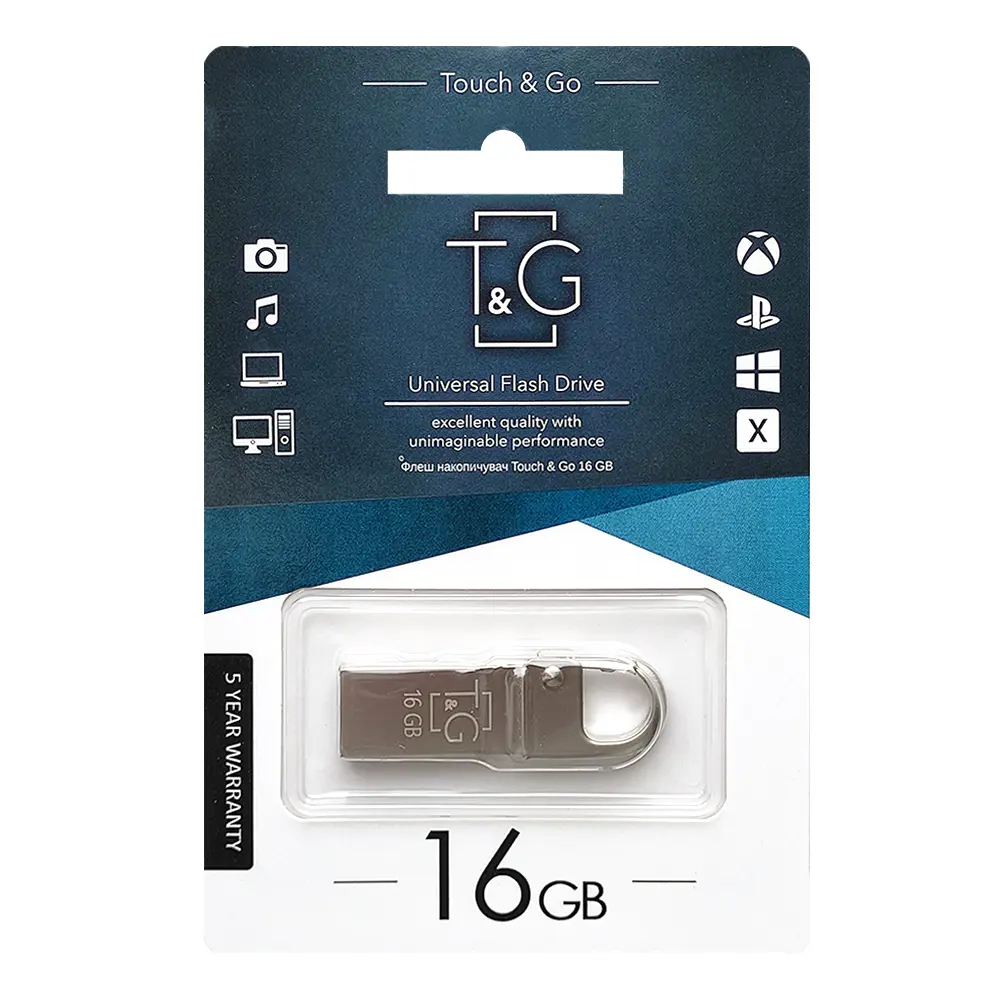 флешка T&G 027 16GB металева), зображення 3