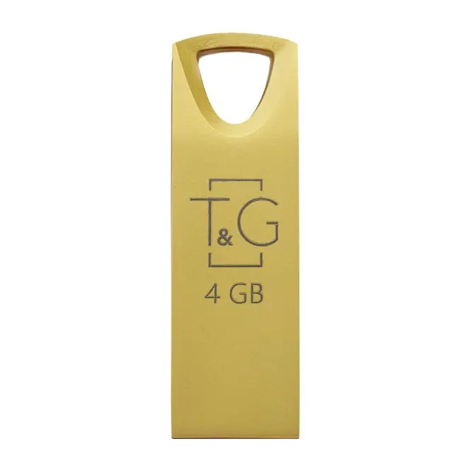 флешка T&G 117 4GB металева золото), зображення 4