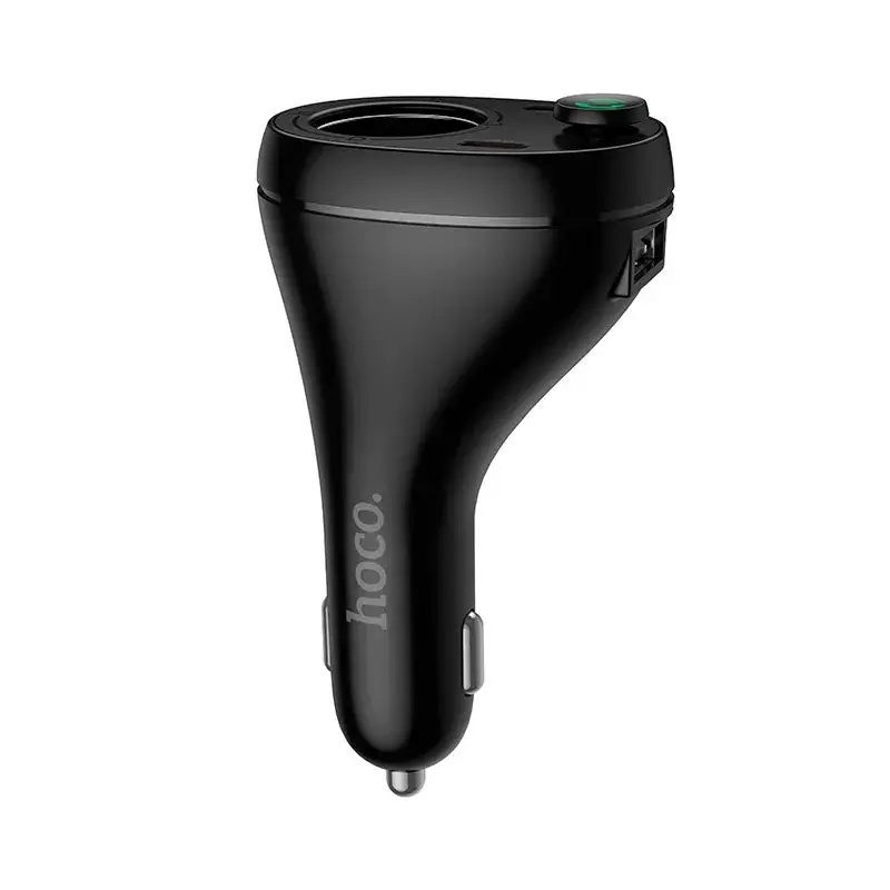 FM-модулятор HOCO E88 bluetooth 2USB 1Type-C, PD20W, QC 3.0, додаткове гніздо прикурювача), зображення 9