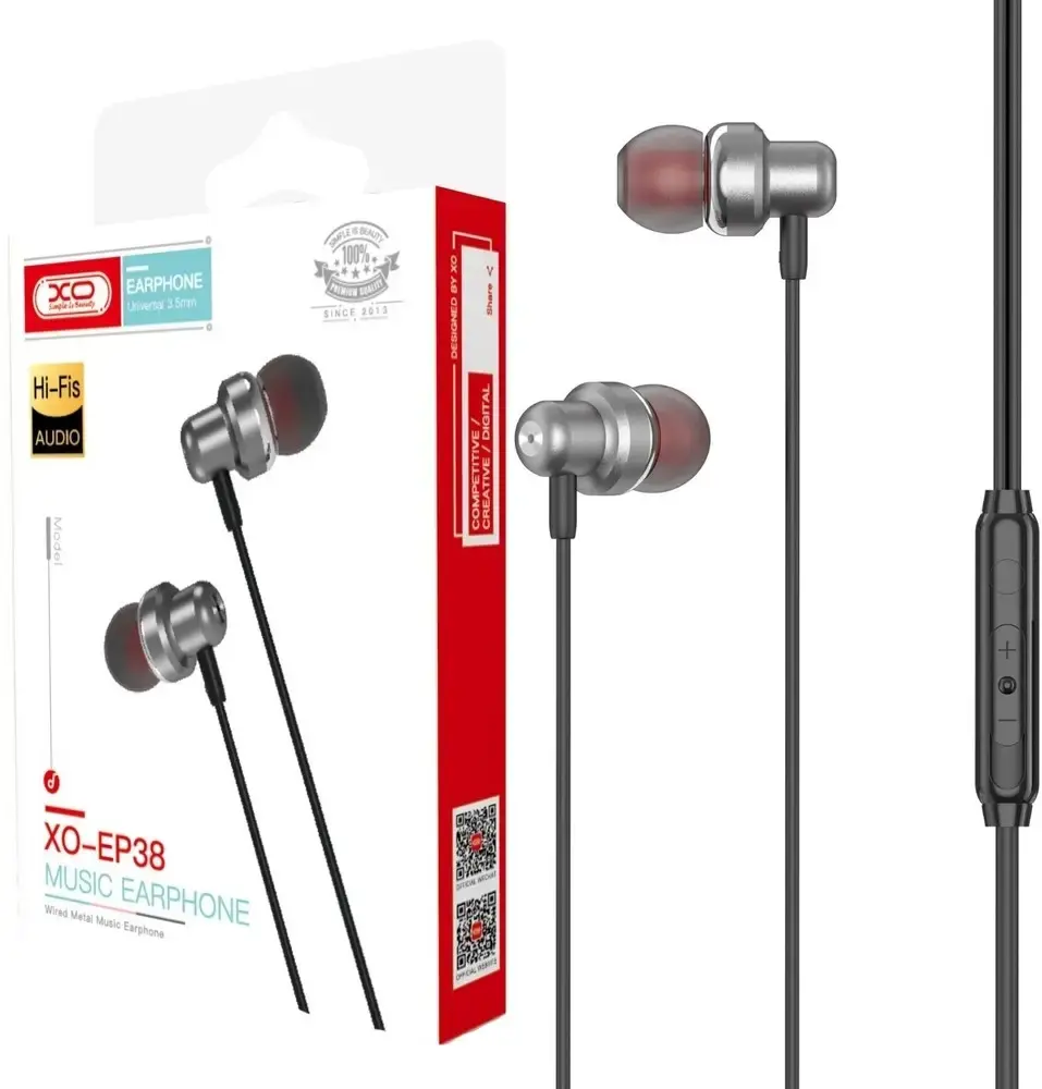 Навушники XO EP38 стальні ), зображення 2