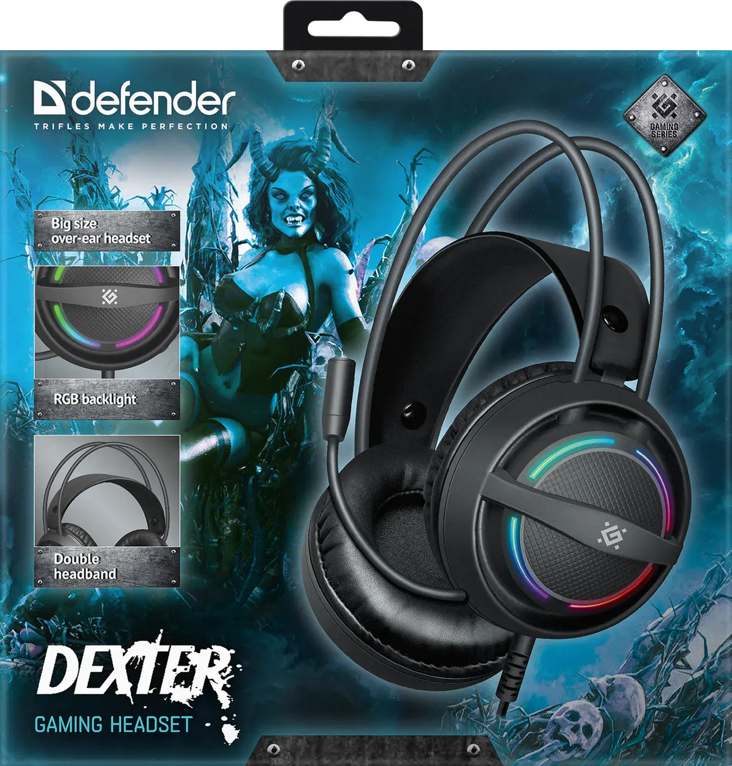 Гарнітура ігрова DEFENDER Dexter RGB), зображення 2