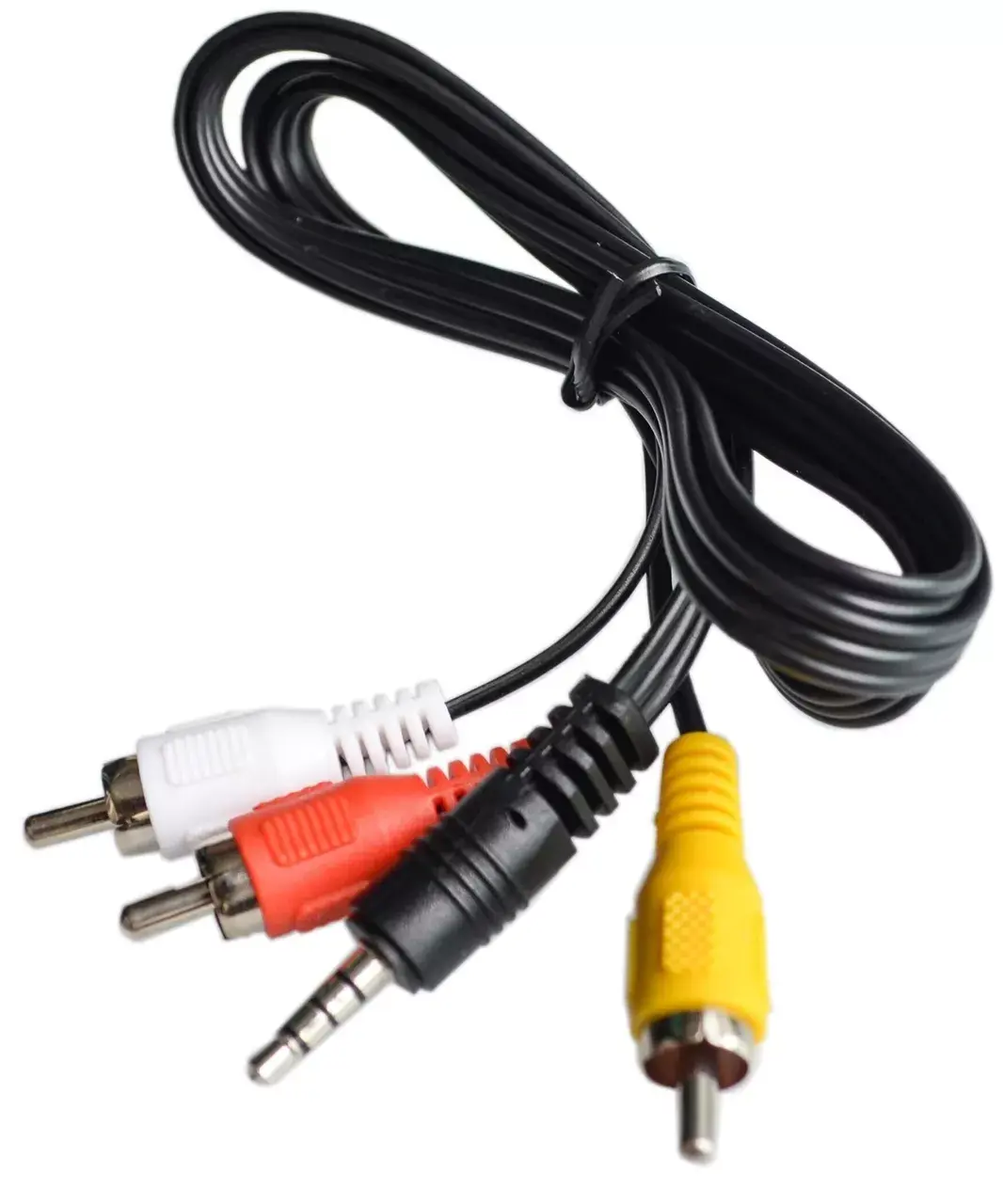 Кабель AUX jack - 3RCA 1.5м (jack на 3 тюльпана)), зображення 2