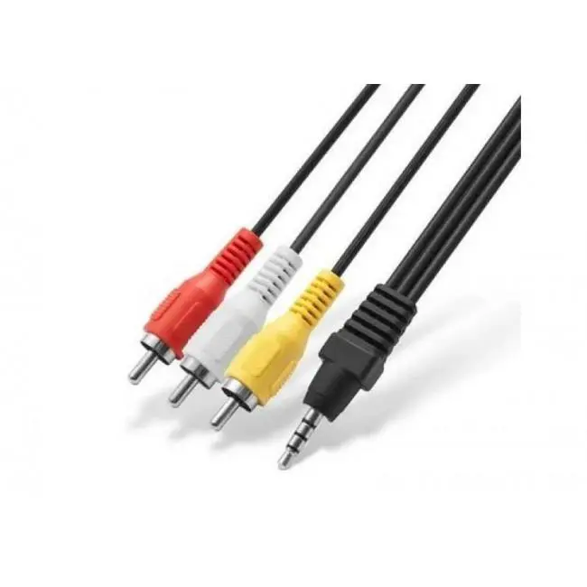 Кабель AUX jack - 3RCA 1.5м (jack на 3 тюльпана)), зображення 6