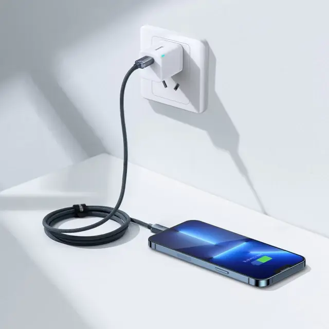 Кабель Baseus Type-C to Lightning Crystal Shine Data PD20W 1,2m Black CAJY000201), зображення 6