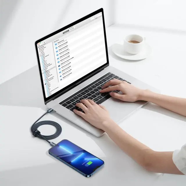 Кабель Baseus Type-C to Lightning Crystal Shine Data PD20W 1,2m Black CAJY000201), зображення 7